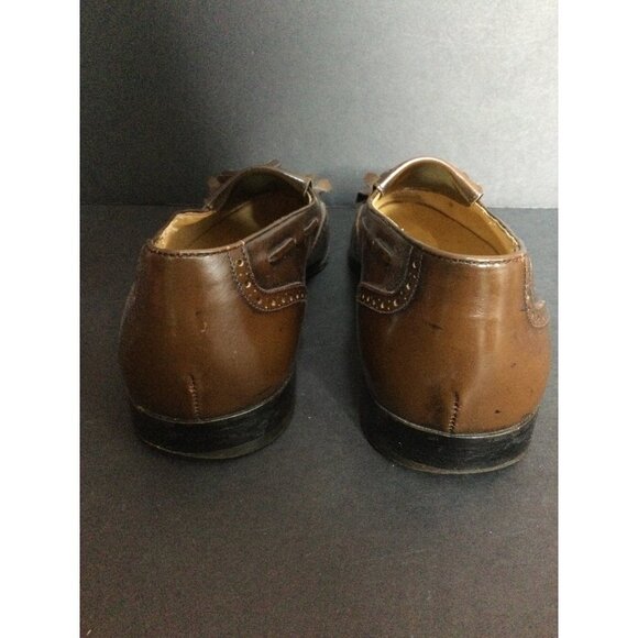 Salvatore Ferragamo Kittle Tassel Wingtip Leather Loafers Slip on Men Size 7.5 D main image 7